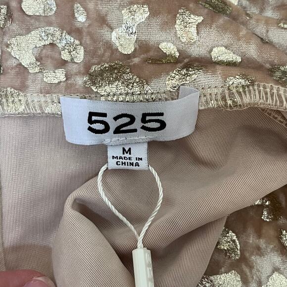 525 America Gold Velour Animal Print Sleeveless Top Size M - Picture 6 of 8